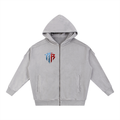 TTB Raw Edge Zip-Up Hoodie